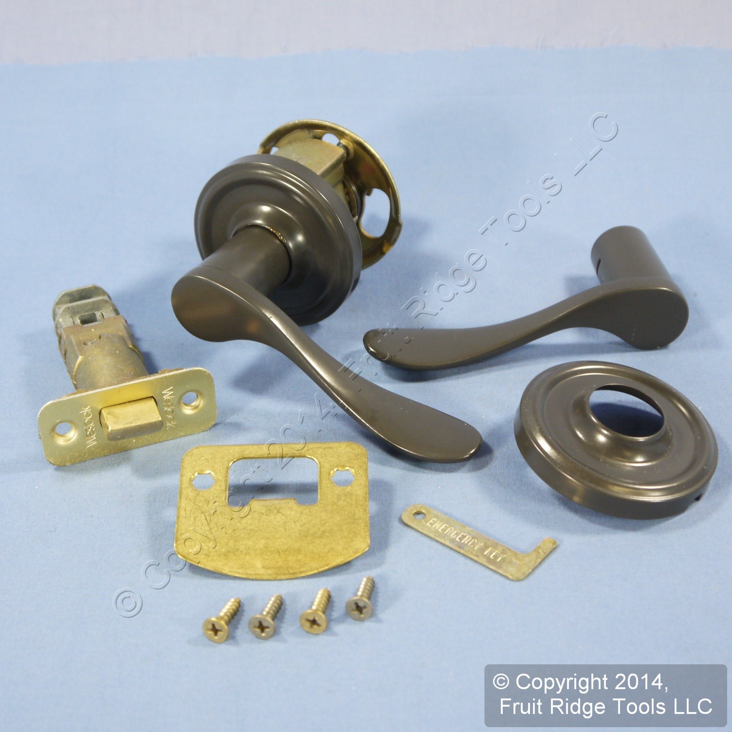 Left Weslock Traditonale Bordeau 600 Gray Passage Closet Door Lever