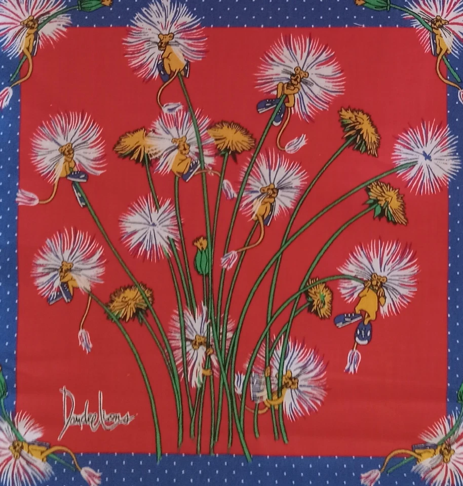 De colección~Melenas Org~"Dandee Lions con Zapatillas Azules"~Panel de Tela de Algodón~ 15.75"x15.5" Foto 3 de 3