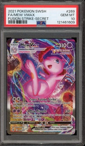 Pokemon Mew VMAX Fusion Strike Full Alt Art #269 PSA 10 Gem Mint