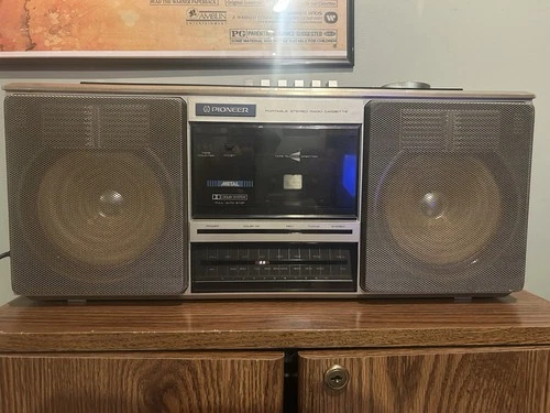 Pioneer SK-350 Portable Stereo Cassette Boombox Tested And Working