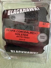 Blackhawk Serpa Concealment Holster Matte Finish Glock 42 Right Hand