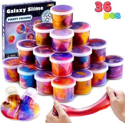 Galaxy Schleim Tasse Party Favors, 36er Pack, Kinder Fluffy Slime, Nicht kleb...