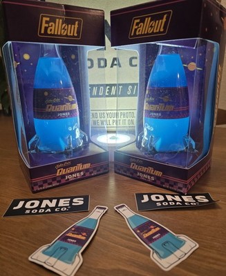 Fallout Nuka Cola Quantum Jones Soda Glass Rocket Limited Edition 1 Bottle