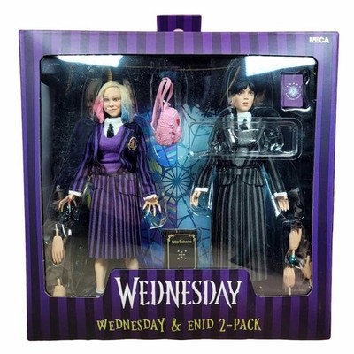 WEDNESDAY TV Netflix - Wednesday Addams and Enid 8'' Clothed Action Figure 2-Pack