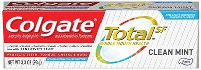 Colgate Total Anticavity,Antigingivitis , Antisensitivity T/P Clean Mint 3.3 Oz