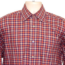 ROBERT TALBOTT STUNNING Multicolor Check Plaid Men's Shirt Size M EXCELLENT
