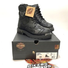 NEW Harley Womens Size 7 Stealth 5.25" Lace-Up Motorcycle Boots Black D81641-7