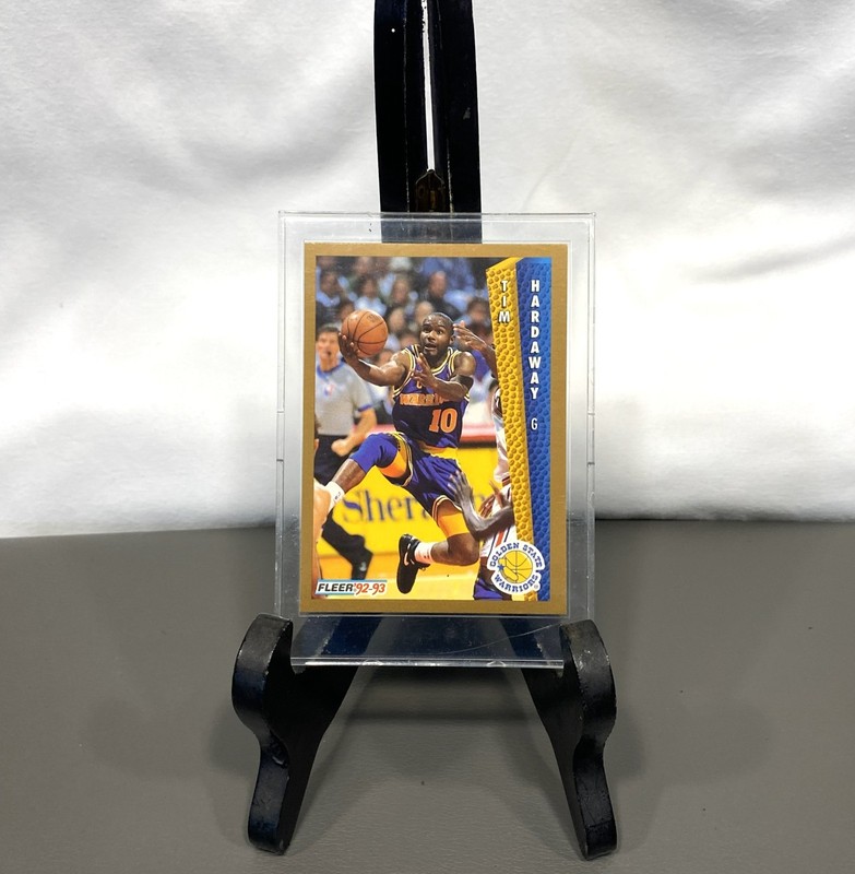 1992-93 TIM HARDAWAY Fleer NBA Sports Card #74 Golden State Warriors HOF (NM-MT)