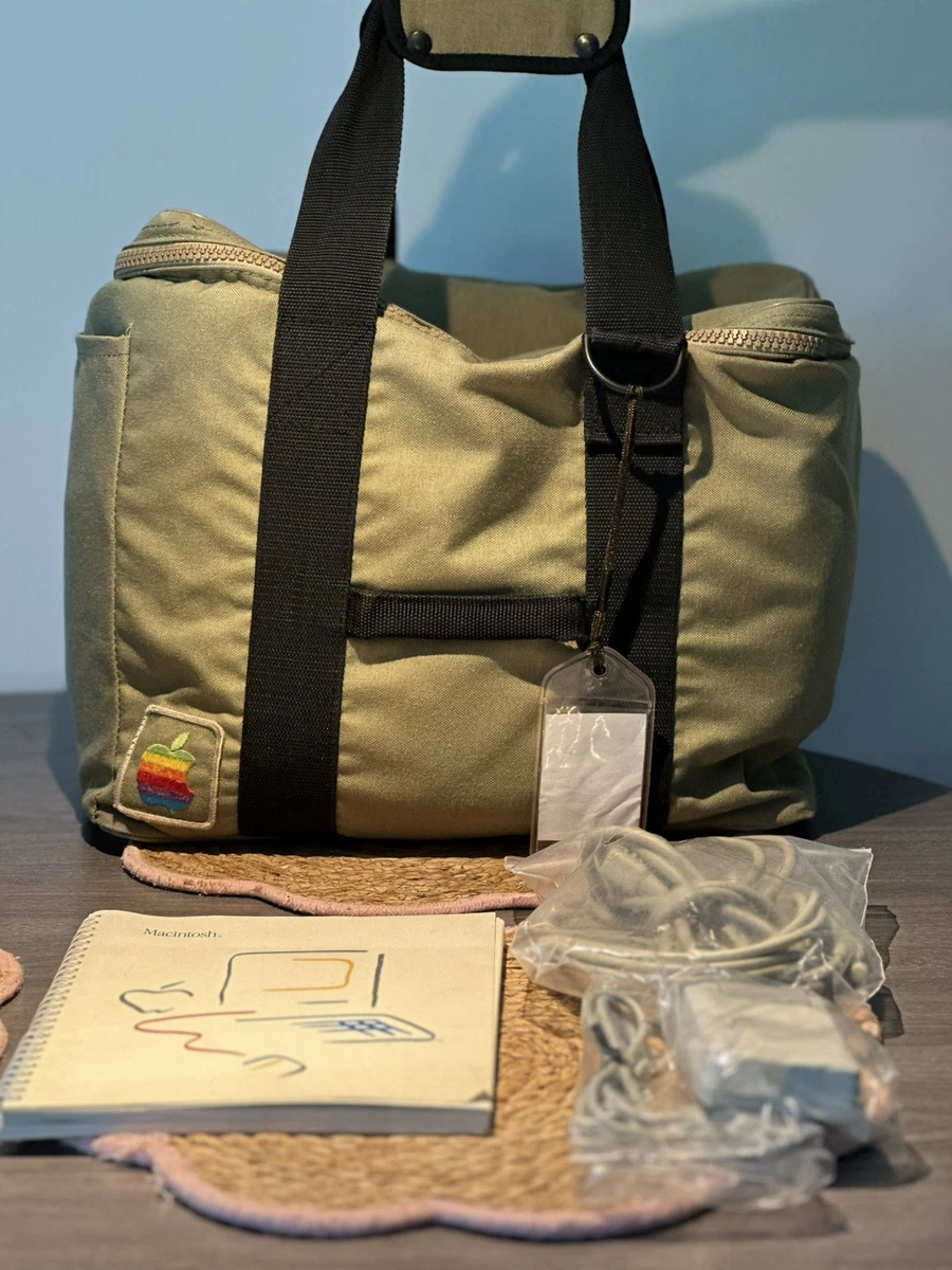 Apple Macintosh 128k 1984 Original Early Mac M0001 - Bag, Mouse, Cable, Manual
