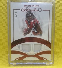 Roddy White 2025 Flawless Game Used Memorabilia ruby /20 Falcons