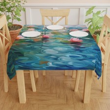 Water Roses Tablecloth