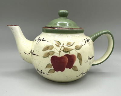 HOMCO Apple Orchard Tea Pot Autumn Fall Decor Home Interiors 
