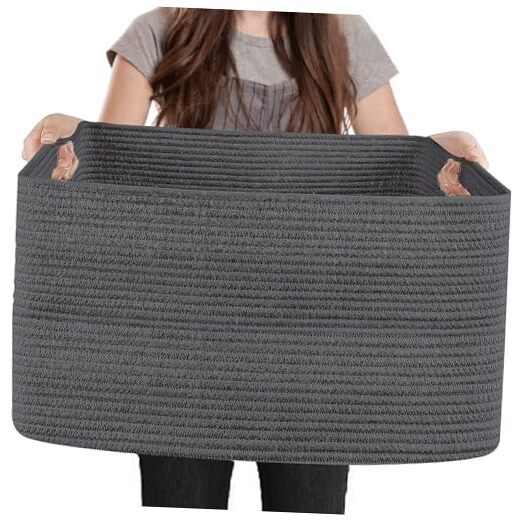 Extra Large Rope Basket, 23.6