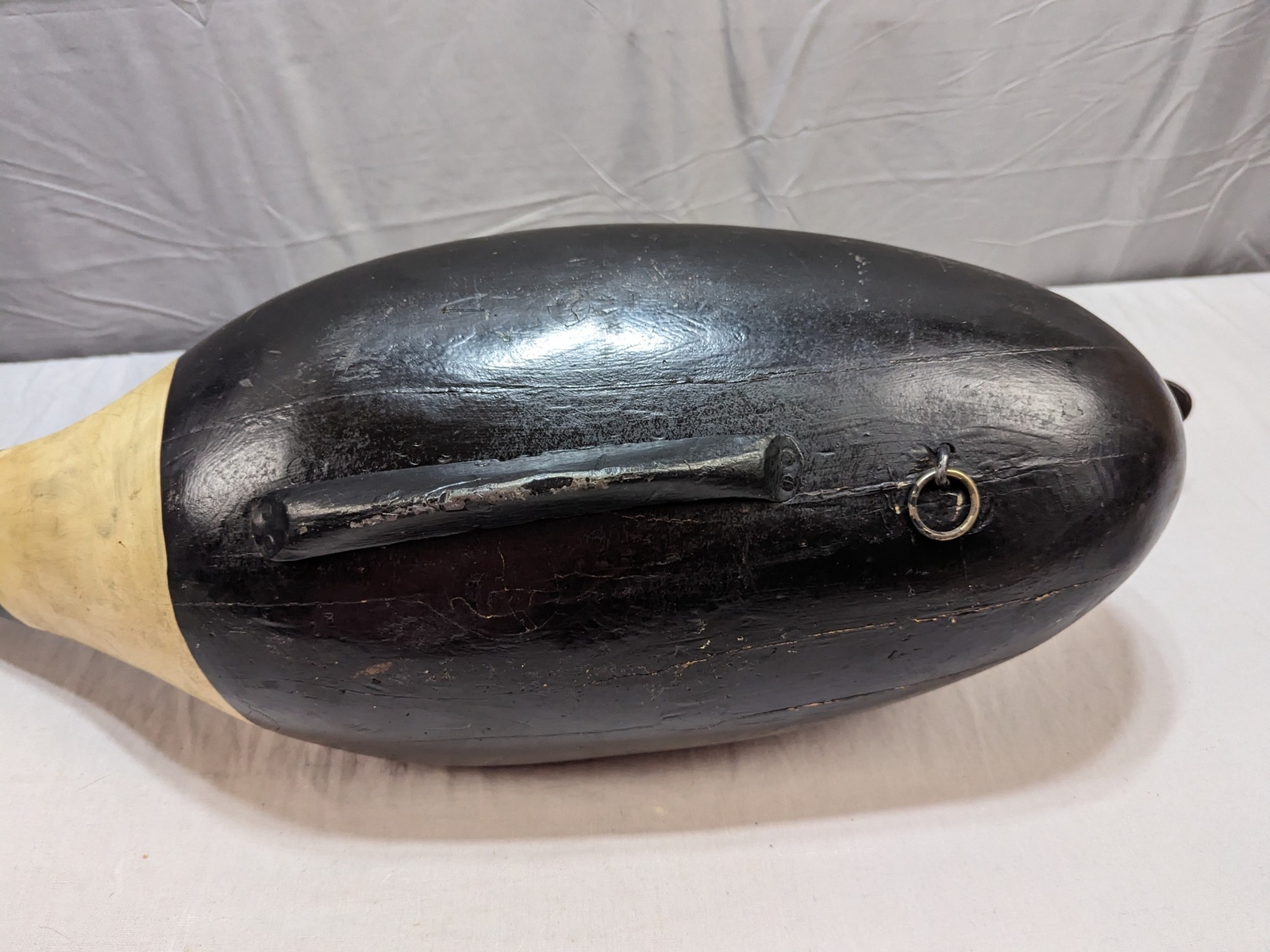 Wonderful 25" Fine Vintage Canadian Goose Decoy Carved Wood Painted