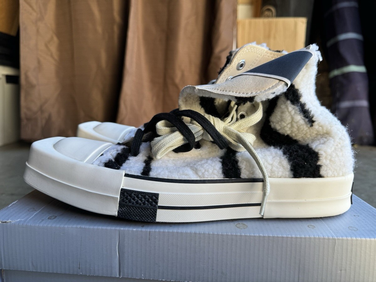 Rick Owens × CONVERSE TURBODRK HI RICK OWENS DRKSHDW X CONVERSE TURBODRK HI SNEAKERS SIZE 9