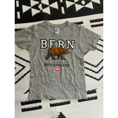 Bern Switzerland Youth T-Shirt Gray, 4Y/ XS