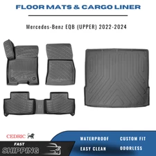 Car Floor Mats & UPPER Cargo Liner for Mercedes-Benz EQB 2022-2025 TPE FULL Set