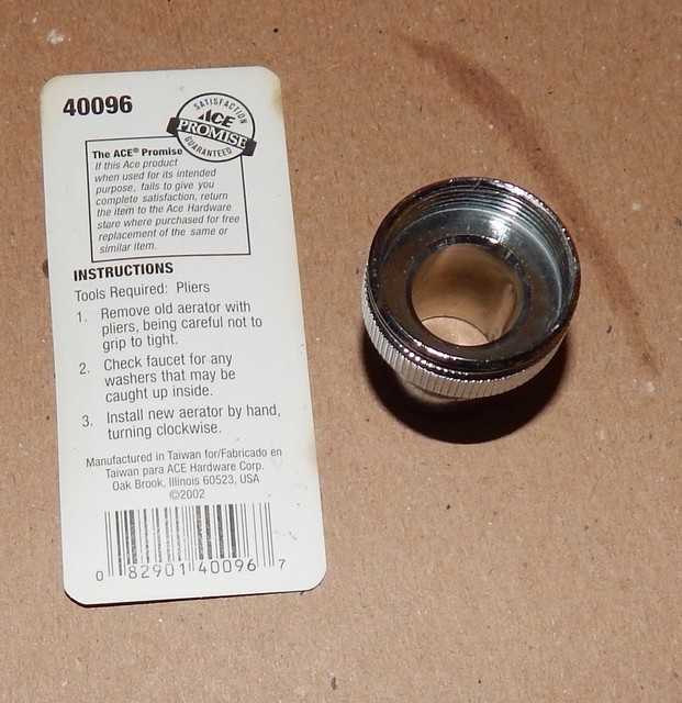Dishwasher Snap Adapter NIB Ace Hardware 40096 Non Aerated 55/64" x 27