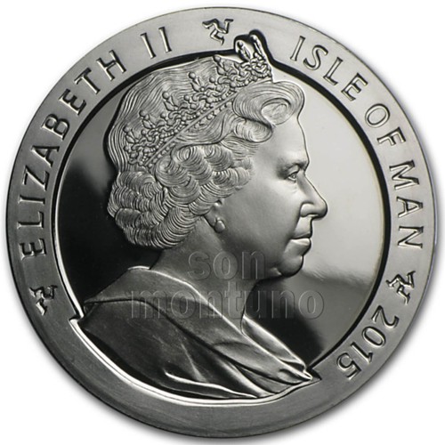 Isle of Man 2015 - 175th Anniversary Penny Black Stamp SILVER PROOF 1 Crown Coin - Picture 2 of 2