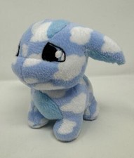 Neopets Cloud Poogle Plush Stuffed Animal Blue White 6 2003 70037 Blue White