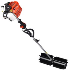 Snow Sweeper Gasoline Powered Broom Sweeper 52CC 2 Stroke Broom Brush 24x9"