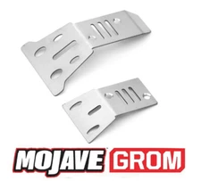 STAINLESS STEEL F & R SKID CHASSIS ARMOR ARA320817 FOR ARRMA 1/14 MOJAVE GROM