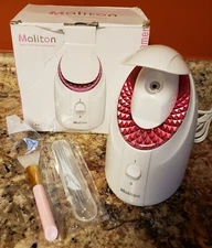 NEW Maliton Nano Ionic Facial Steamer w/ EXTRAS Deep Cleaning Face Spa Acne Care
