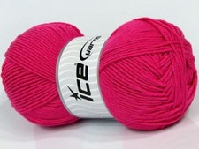 4-Skein Lot Baby Dream Yarn antipilling 4x100g/264m Fuchsia