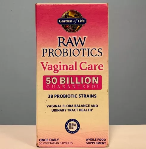 Garden Of Life Raw Probiotics Vaginal Care 50 Billion CFU 30 Caps EXP 06/2026