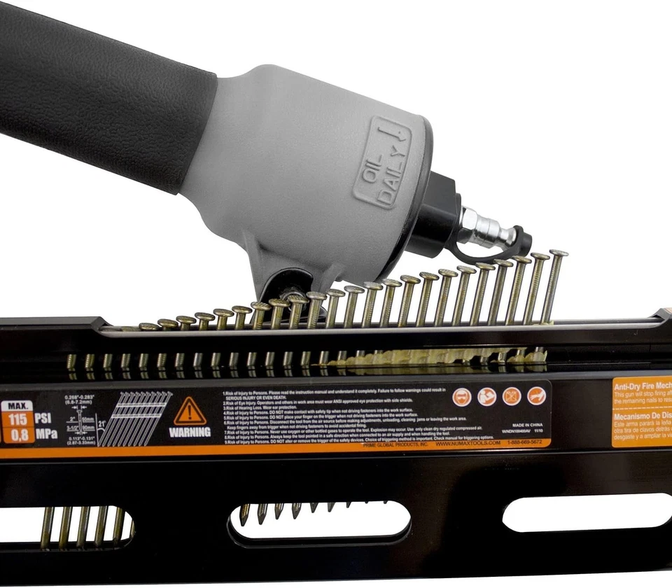 NuMax SFR2190 Pneumatic 21 Degree 3-1/2" Framing Nailer - Free Shipping - Image 3 of 4
