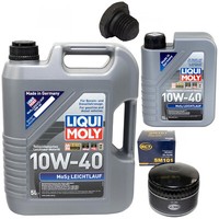 MotoröL Set 10W-40 6 Liter + ÖLfilter SM 101 + Schraube FüR Opel Omega Senator