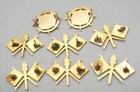 WWII Army Signal & Transport Officer Insignia Sets With Sales Cards Lot Of 8 — photo 2