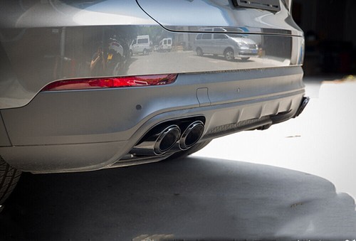 Tubo silenciador puntas de escape trasero para Porsche Cayenne V6 2015-2017 2016 estilo GTS - Imagen 8 de 8