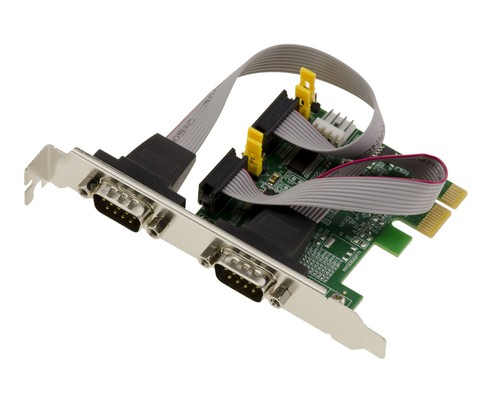Card Pcie Series RS232 2 Ports Pos Power On Serial 5V Or 12V. Chipset Asix 99100