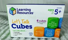 Learning Resources Let's Talk Cubes, Conversation Cubes, Social Skills, Feelings