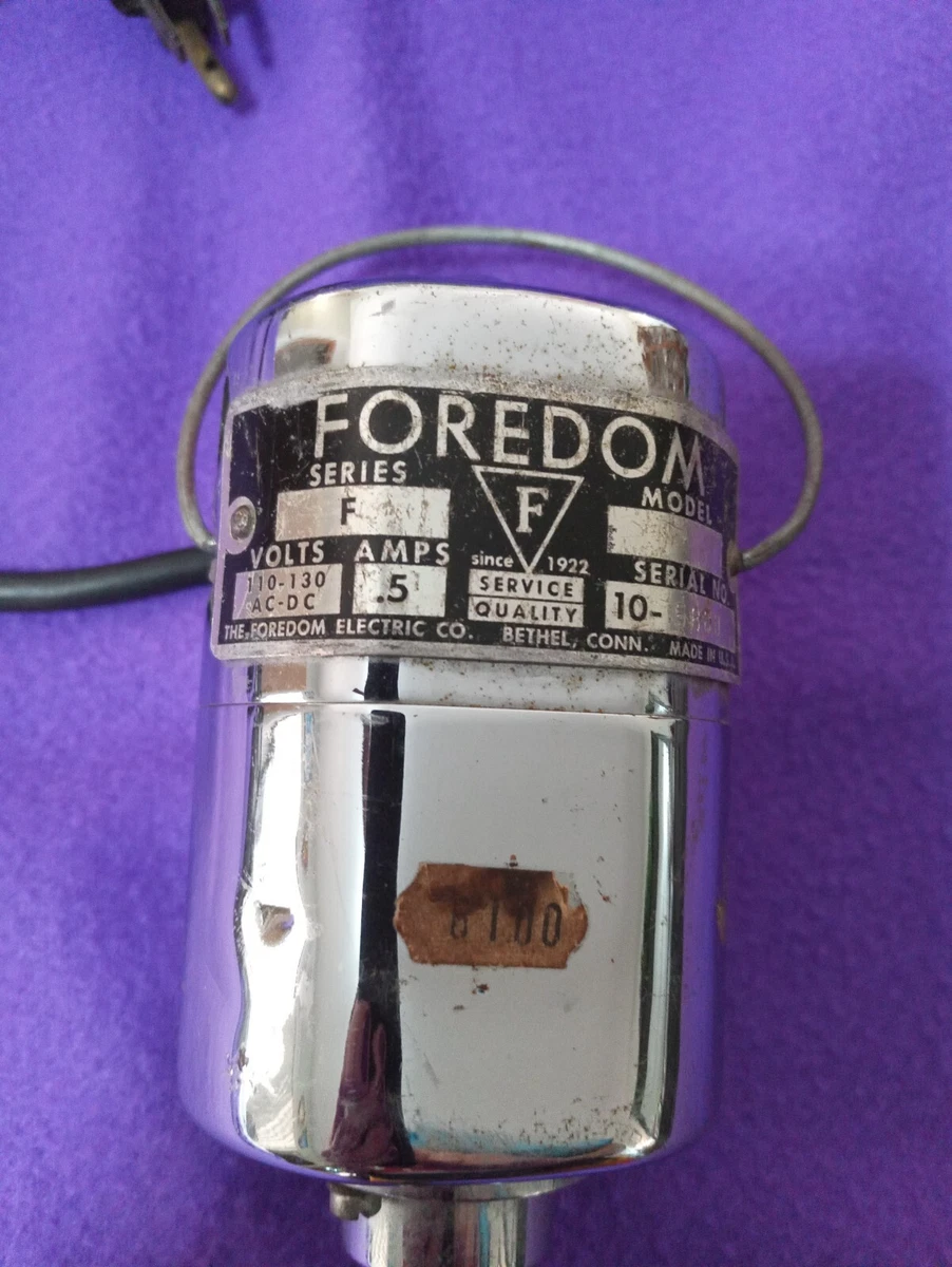 Vintage Foredom Series F Rotary Tool Motor # 10-5880 and Foot Pedal CFL-15