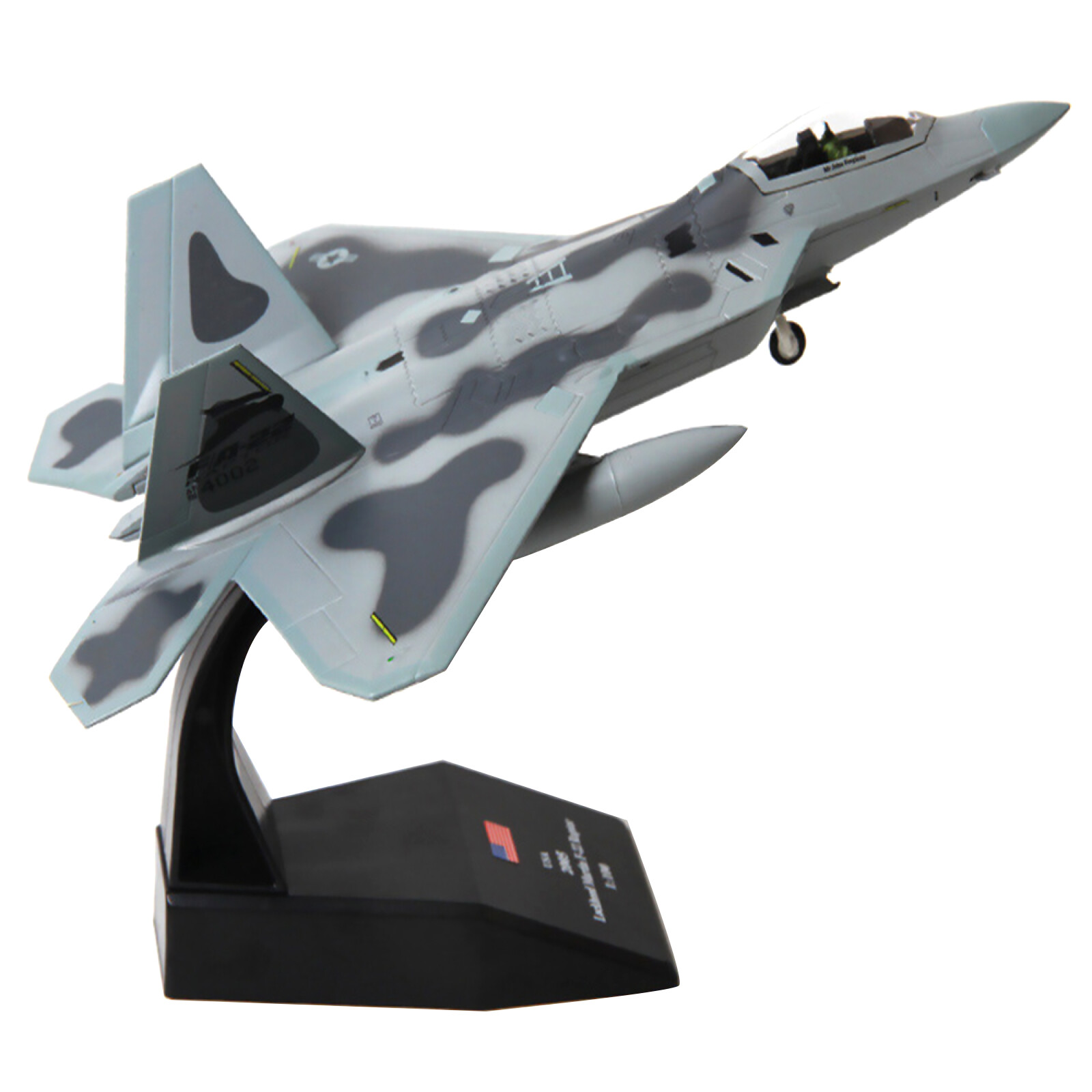 Metal F-22 Aircraft 1:100 Model Fighter Aviation Military Science Exhibition M