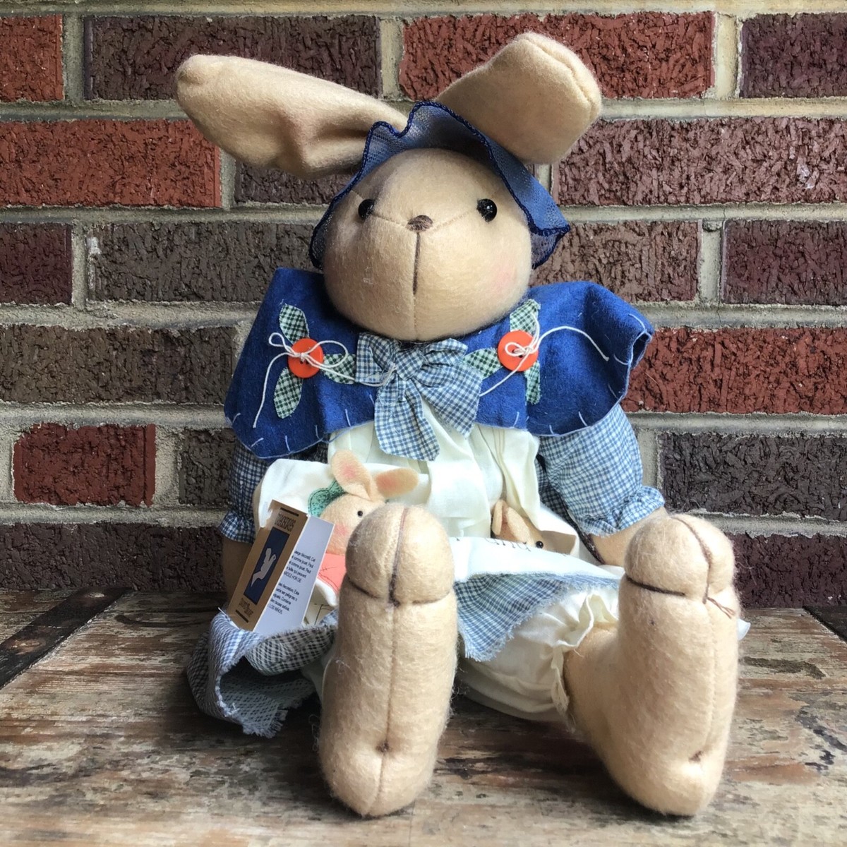 felt bunny in blue dress The Little Bunny Story Dress main image 0