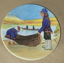 Arabia Finland Decorative Mini Wall Plate 4 5/8" Toivo G. Utriainen Finnair
