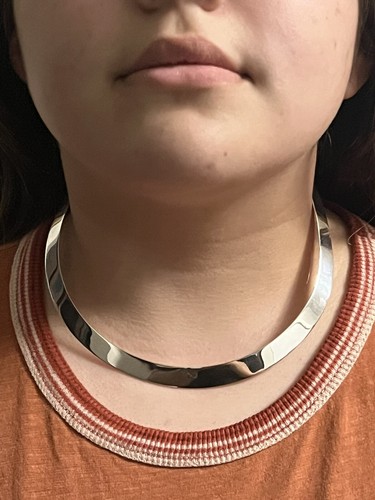 0,925 Sterling Modernist Choker Drehmoment Halskette Thailand Wt. 24 Gms - Bild 2 von 6