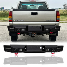 Vijay For 1999-2006 Chevy Silverado 25003500 Steel Rear Bumper Wlightsd-rings