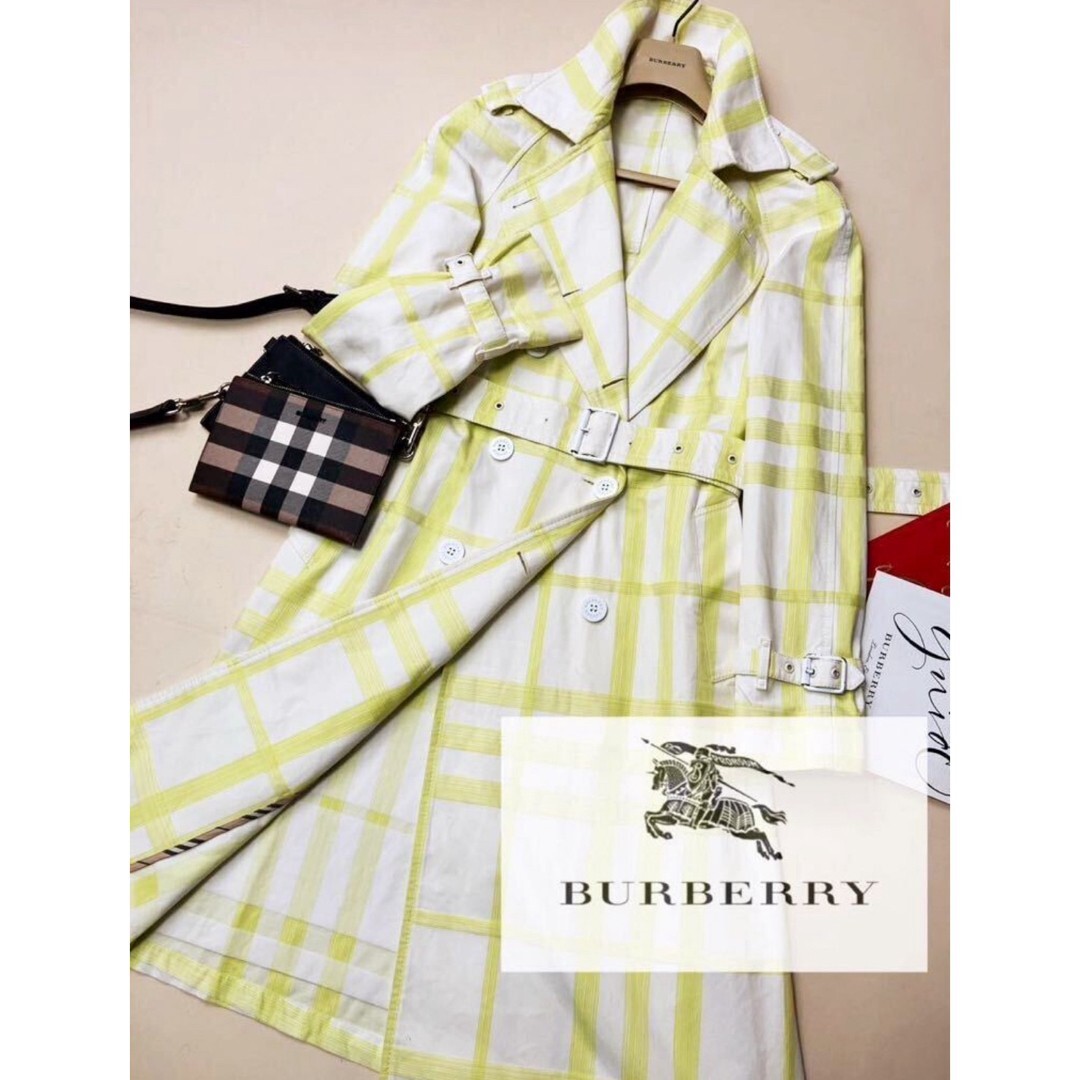 BURBERRY LONDON Check Trench Coat Womens Asian Fit US Size M Authentic Luxury