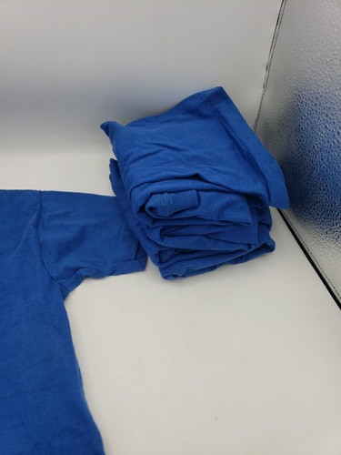 Vintage 80s Lot Of 5 Screen Stars Blank TShirts Youth 6-8 single stitch Blue Kid - Picture 5 of 5