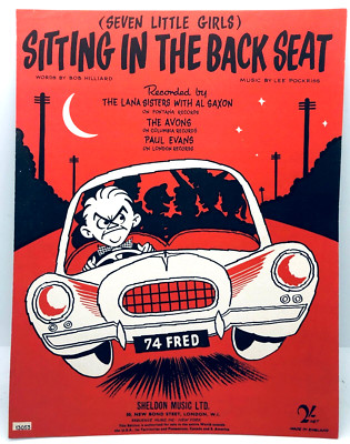 SITTING IN THE BACK SEAT (Seven Little Girls) - 1959 UK Noten