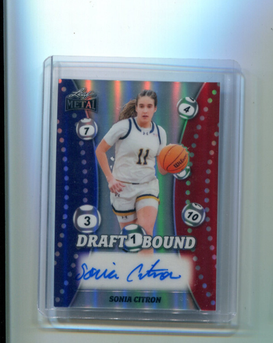 2025 Leaf Metal WNBA Draft Bound Autographs Sonia Citron Rookie Auto 45/246