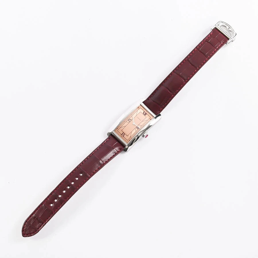 Reloj Cartier Tank American modelo grande WGTA0297 rosa usado para hombre #101014 Foto 3 de 4