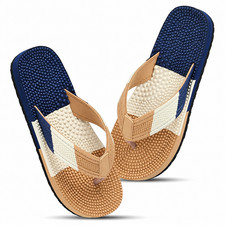 SUPER SOFT Men's Boys Anti-Skid Acupressure Massage Flip Flops Slippers