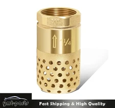 1-1/4" Female NPT Foot Valve, Strainer w 0.18" Dia Filter Holes Fit Well Pump