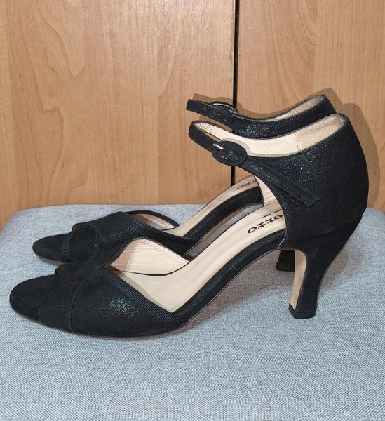 Women Repetto Sandals Black Leather 40