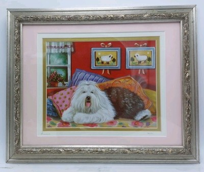 Otter Hound Dog Picture Signed Print 98/100